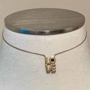 VINTAGE CINER CHOKER LENGTH LOVE NECKLACE